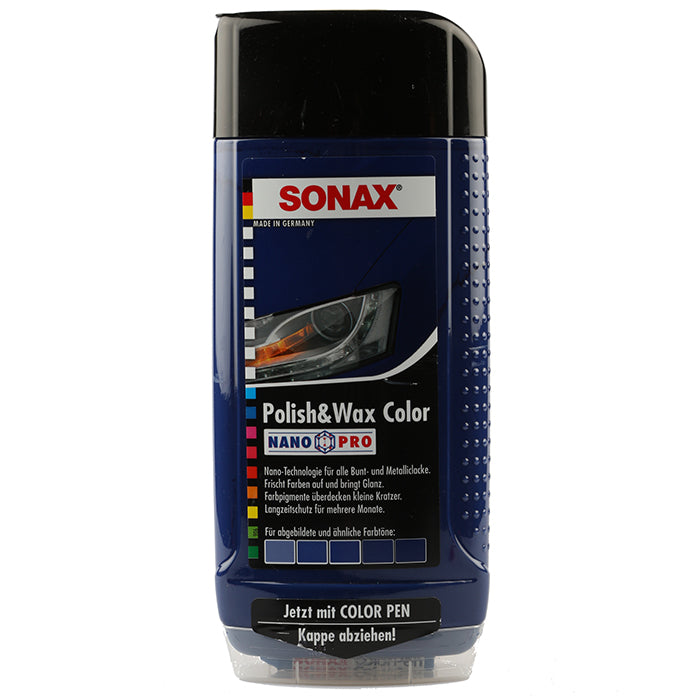 Polish og wax color blå 500ml