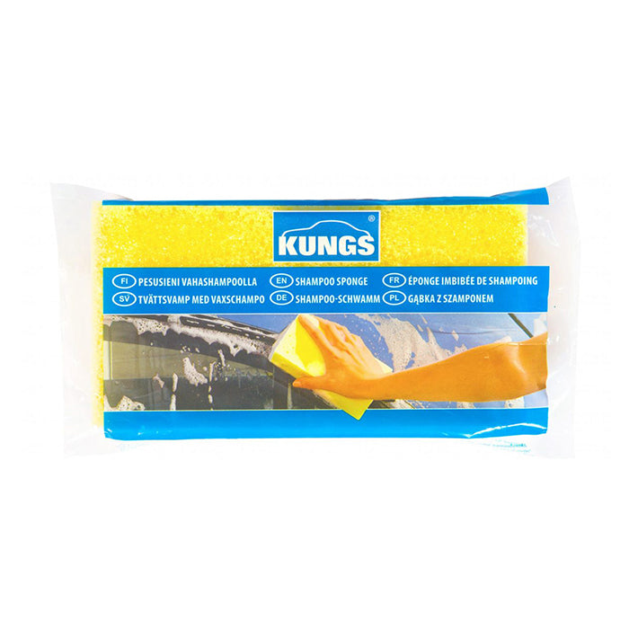 Kungs XL Vaskesvamp med Shampoo Gul (2)