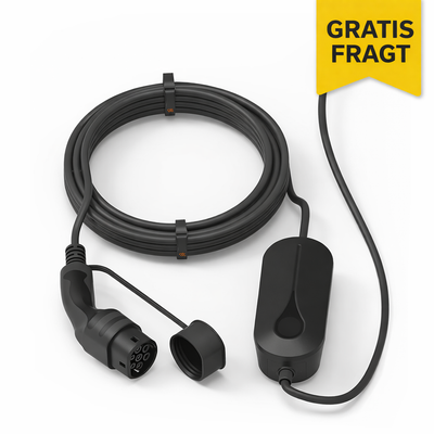 Mormorlader / nødlader til elbil – Type 2, 6A, 5 meter inkl. taske