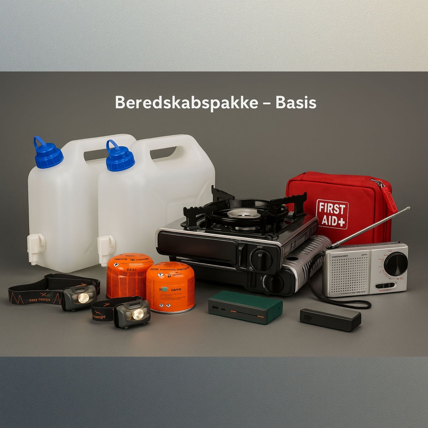 Basis Nødkit (1–2 personer / 72 timer)