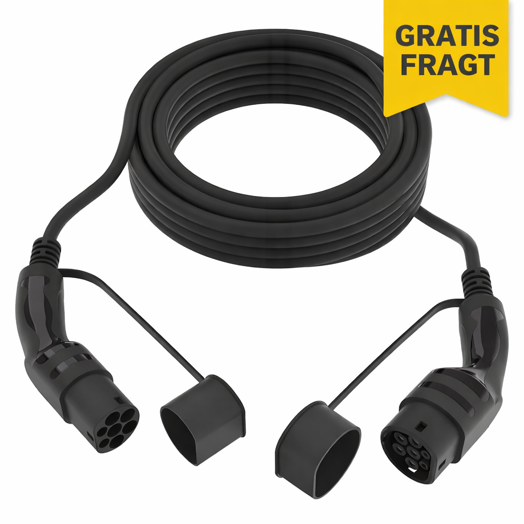 Ladekabel Type-2 32A 3-faset 7,5 Meter