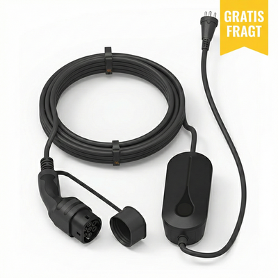 Mormorlader / nødlader til elbil – Type 2, 6A, 5 meter inkl. taske