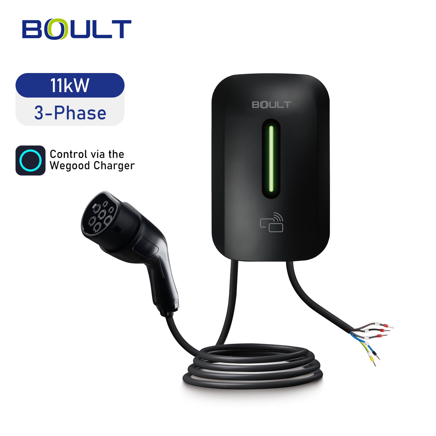 Boult WP04 Wallbox – 11kW (3-faset) | Mat sort