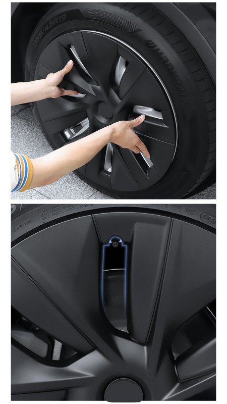 Aero hjulkapsler til Tesla model Y 19tommer - GreenGoing