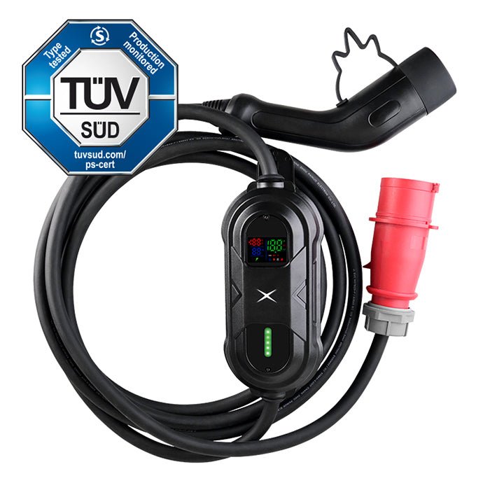 Avant transportabel lader elbil 11kW/16A CEE stik 7M - GreenGoing