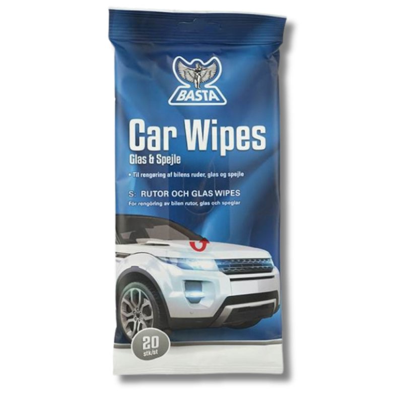 Basta Car Wipes - Glas og Spejle - GreenGoing