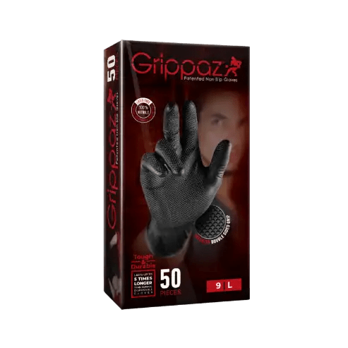 Grippaz 246 nitril handske sort 50 stk - GreenGoing