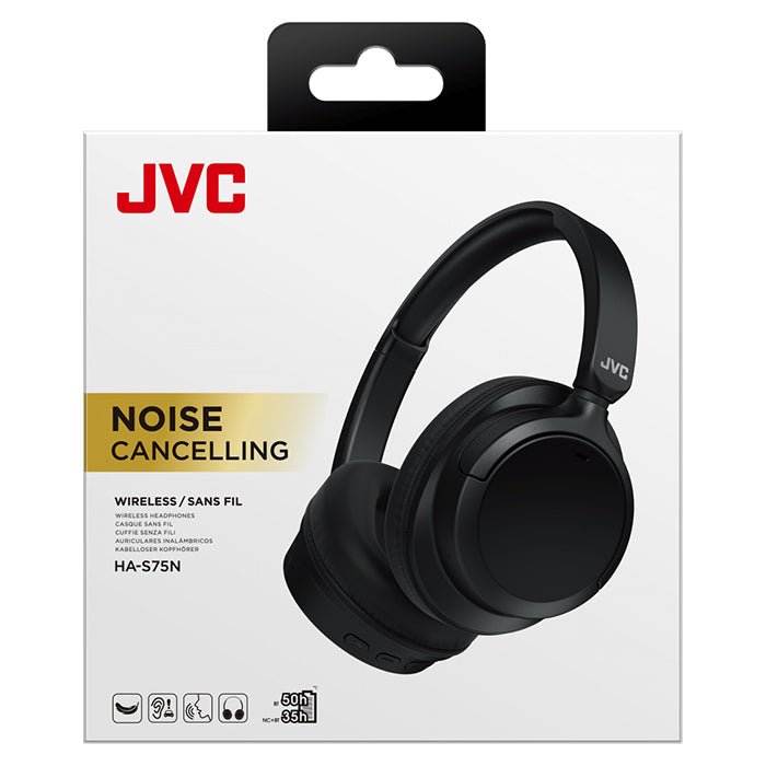 JVC HA - S75 Over Ear Noise Cancelling Headphones Sort - GreenGoing