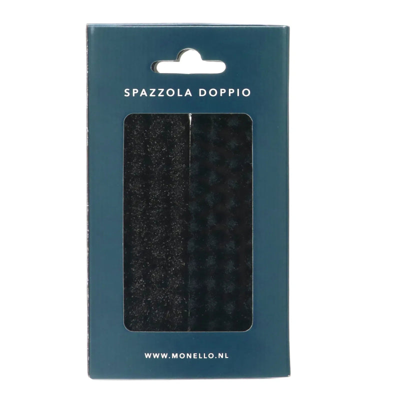 Monello Spazzola Doppio – Premium dobbeltbørstesæt (hestehår & nylon) - GreenGoing