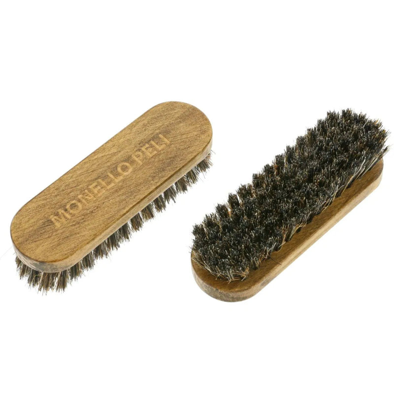 Monello Spazzola Doppio – Premium dobbeltbørstesæt (hestehår & nylon) - GreenGoing