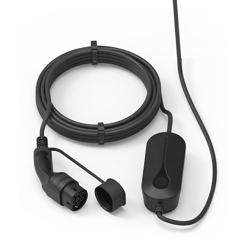 Nødlader til elbil: Type 2, 6A, 5 meter inkl. taske