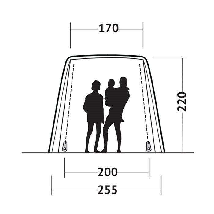 Outwell Biltelt Dunecrest L til familieturen - GreenGoing