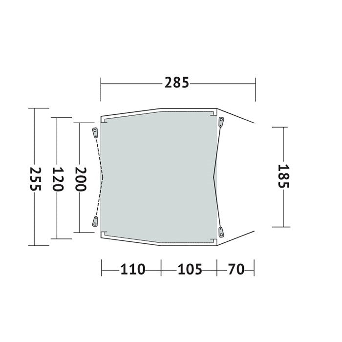 Outwell Biltelt Dunecrest L til familieturen - GreenGoing