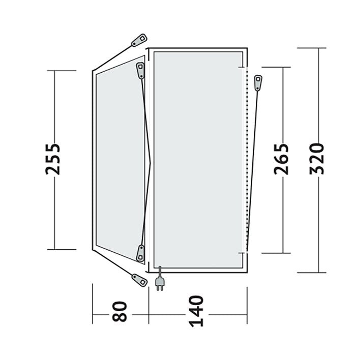 Outwell Seacrest Biltelt - GreenGoing