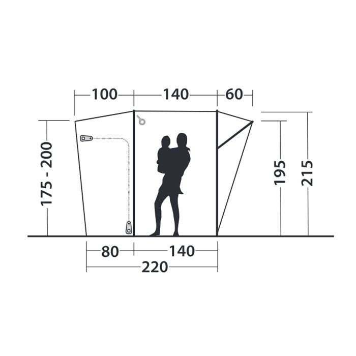 Outwell Seacrest Biltelt - GreenGoing