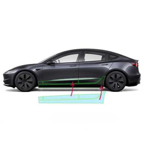 PPF Beskyttelsesfolie til Tesla Model 3 Highland - GreenGoing