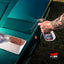 Soft99 Fusso Coat Speed & Barrier i brug på grøn bil