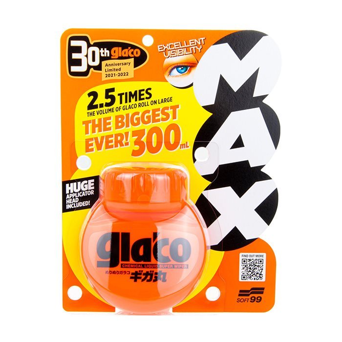 Soft99 Glaco Roll On Max 300ml - GreenGoing