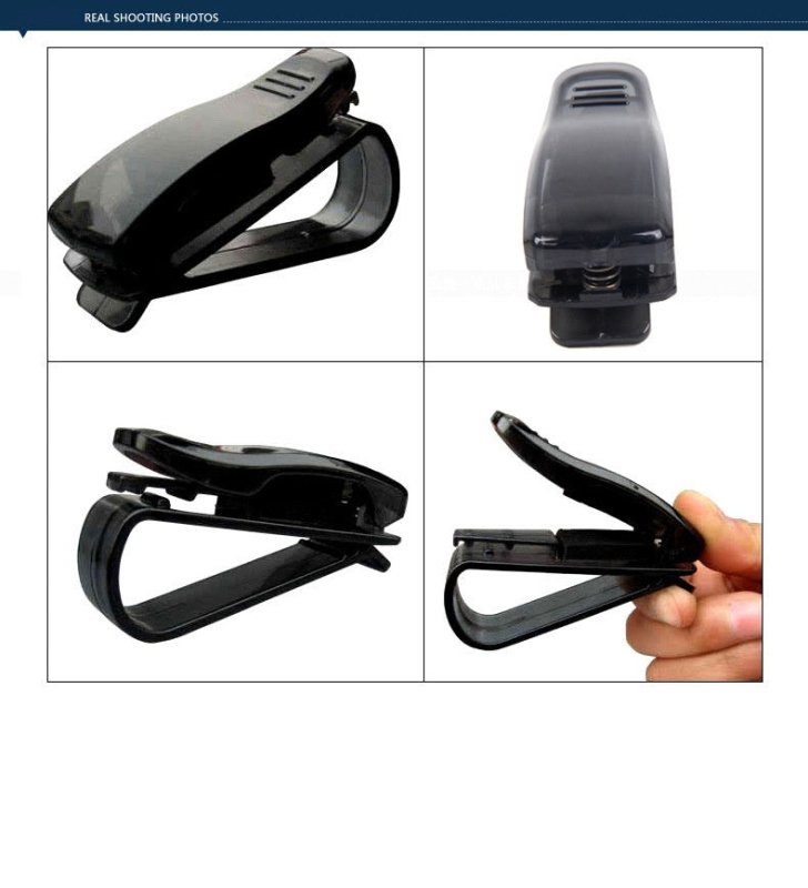 Solbrilleholder til solskærmen (Passer til alle biler) - GreenGoing