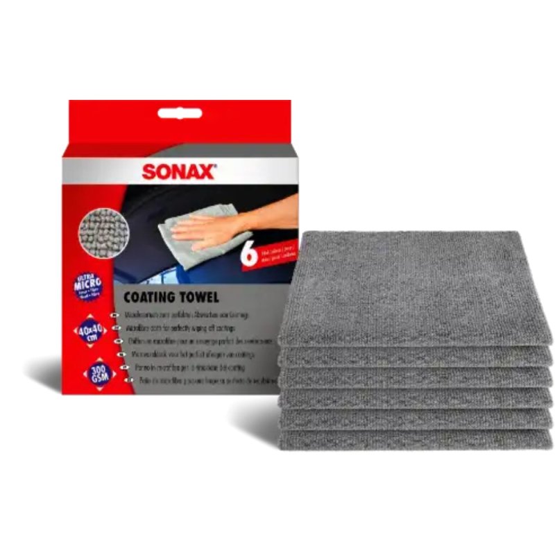 SONAX Coating Towel 6 stk. - GreenGoing