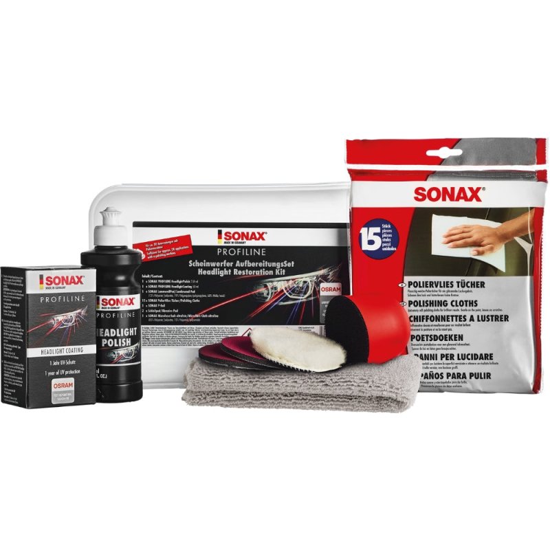 SONAX Profiline Headlight Restoration Kit - GreenGoing