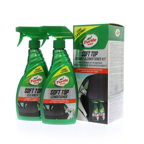 Turtle Wax Soft top cleaner and condioner kit 2X500ML - GreenGoing