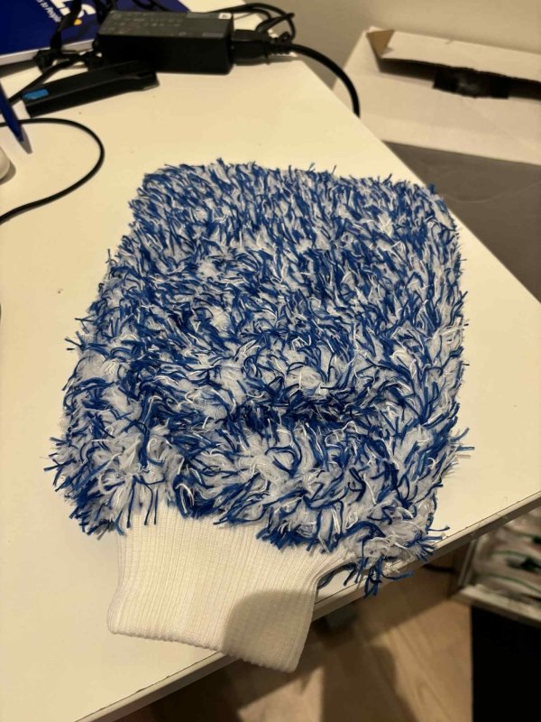 Vaskehandske i blød Microfiber - Blå - GreenGoing