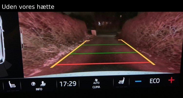 Bakkamera hætte - GreenGoing