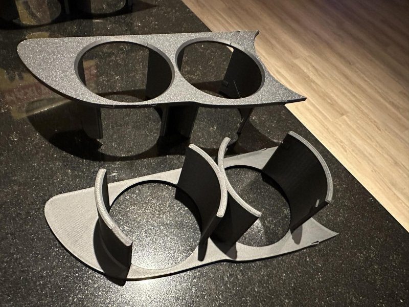 Polestar 2 kopholder til dørskuffen (sæt med kopholder til venstre + højre) - GreenGoing